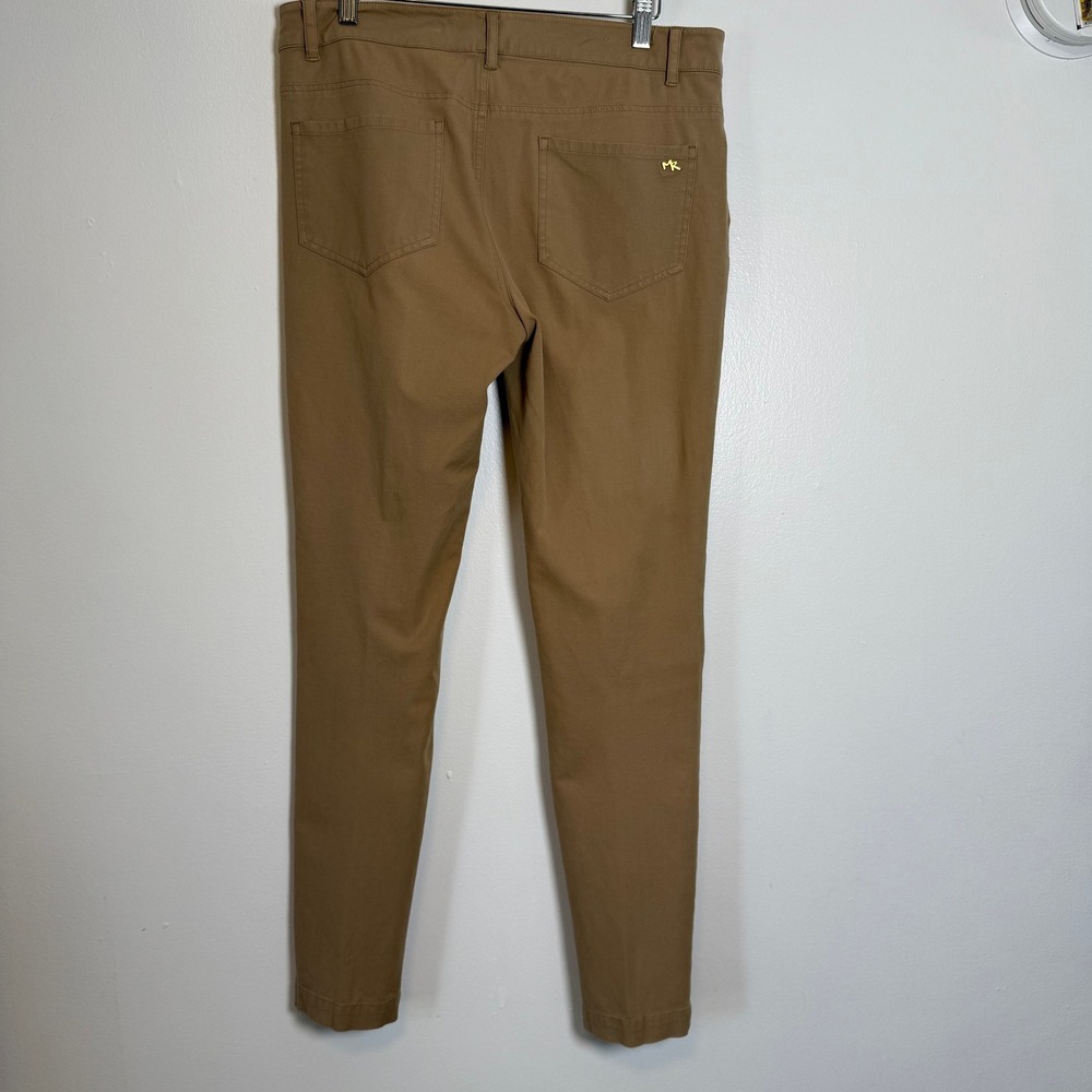 Minnie Rose Skinny Pants Womens 8 Tan Khaki Stretch Cotton Slim Fit Trousers - Picture 9 of 9